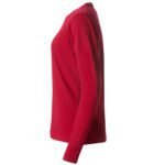 CLIQUE CQ029034 Ladies L/S Basic-T - Red | Custom Printed and Embroidered