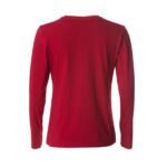 CLIQUE CQ029034 Ladies L/S Basic-T - Red | Custom Printed and Embroidered