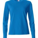 CLIQUE CQ029034 Ladies L/S Basic-T - Royal Blue | Custom Printed and Embroidered