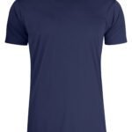 Clique CQ029038 Basic Active-T - Dark Navy | Custom Printed and Embroidered