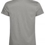 Clique CQ029038 Basic Active-T - Grey Melange | Custom Printed and Embroidered