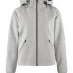 Craft CR1914701 Ladies ADV Join FZ Hoodie - Grey Melange | Custom Printed and Embroidered