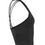 Craft CR1916009 Collective Cropped Singlet - Black | Custom Printed and Embroidered