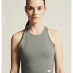 Craft CR1916009 Collective Cropped Singlet - Leaf | Custom Printed and Embroidered