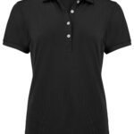 Cutter & Buck CB354435 Virtue Polo Solid Women - Black | Custom Printed and Embroidered