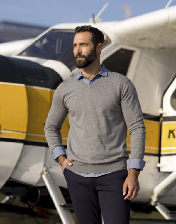 Cutter & Buck CB355418 Oakville V-neck Men | Custom Printed and Embroidered