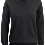 Cutter & Buck CB355419 Oakville V-neck Women - Black | Custom Printed and Embroidered