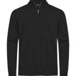 Cutter & Buck CB355428 Oakville Half Zip Sweater Men - Black | Custom Printed and Embroidered