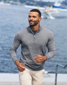 Cutter & Buck CB355428 Oakville Half Zip Sweater Men
