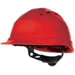 Delta Plus QUARTZ4 Quartz Rotor® Safety Helmet - Red | Custom Printed and Embroidered