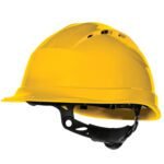 Delta Plus QUARTZ4 Quartz Rotor® Safety Helmet - Yellow | Custom Printed and Embroidered