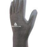 Delta Plus VE702PG Polyester Knitted Gloves- PU Palm | Custom Printed and Embroidered