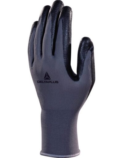 Delta Plus VE722 Polyester Knitted Gloves-Nitrile Foam Palm | Custom Printed and Embroidered