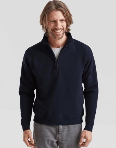 Fruit of the Loom PREMIUM 70/30 ZIP NECK SWEAT