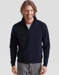 Fruit of the Loom SS108 Premium 70/30 Zip Neck Sweat