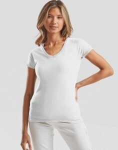 Fruit of the Loom SS156 Ladies Iconic 150 V Neck T