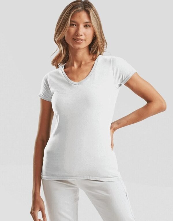Fruit of the Loom SS156 Ladies Iconic 150 V Neck T