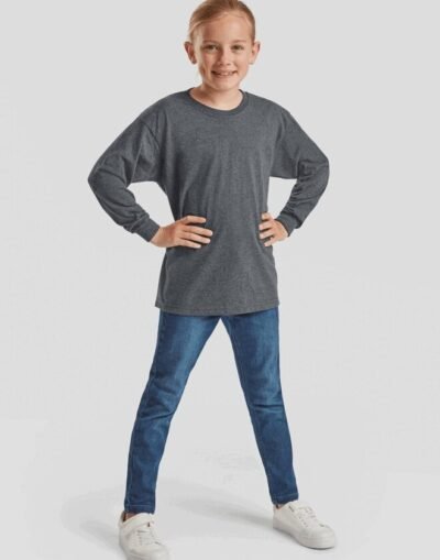 Fruit of the Loom SS19B Kids Valueweight Long Sleeve T
