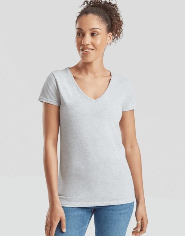 Fruit of the Loom SS45 Ladies Valueweight V-Neck T