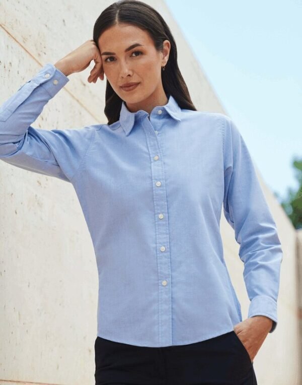 Henbury H511 Ladies Long Sleeve Classic Oxford Shirt