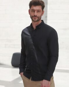 Henbury H512S Mens Long Sleeve Modern Oxford Shirt – Slim Fit