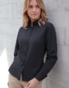 Henbury H583F Long Sleeve Cotton Feel Shirt