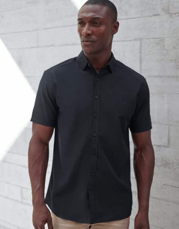 Henbury H588 Short Sleeve Cotton Feel Shirt