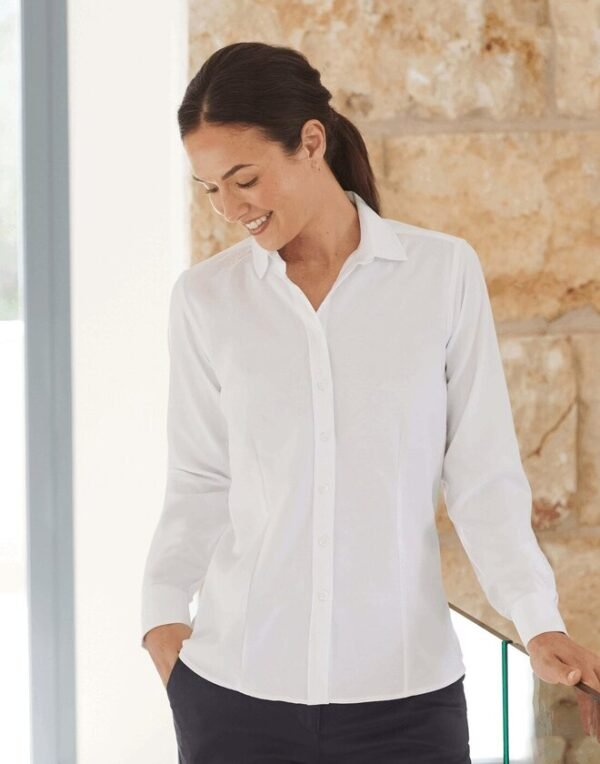 Henbury H591 Ladies Wicking Anti Bacterial Quick Dry Long Sleeve Shirt