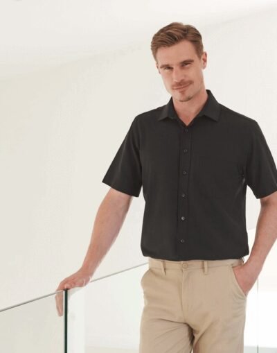 Henbury H595 Wicking Anti-Bacterial Polyester Quick Dry Short Sleeve Shirt