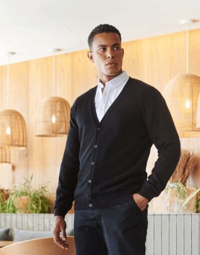 Henbury H722 Lightweight V Cardigan