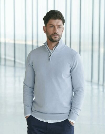 Henbury H729 Quarter Zip Jumper