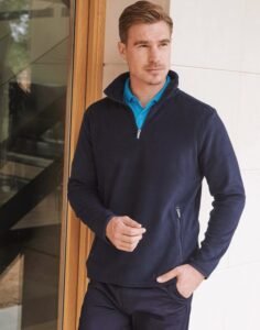 Henbury H858 Mens 1/4 Zip Mircrofleece