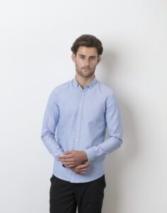Henbury MENS LONG SLEEVE MODERN OXFORD SHIRT – SLIM FIT