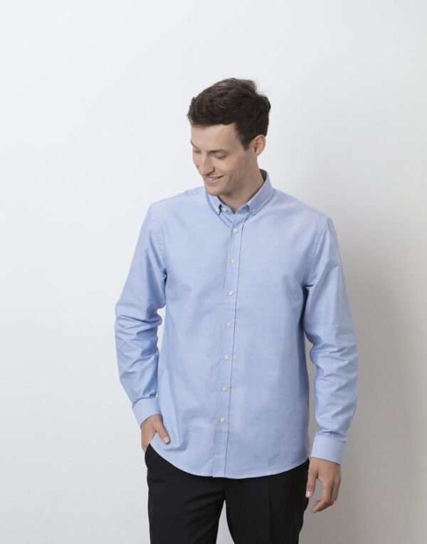 Henbury MENS MODERN LONG SLEEVED OXFORD SHIRT - CLASSIC FIT