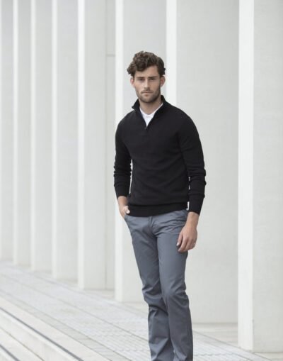Henbury QUARTER ZIP JUMPER