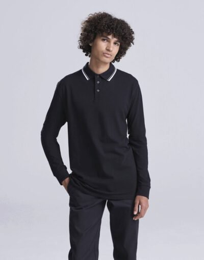Just Polos LONG SLEEVE TIPPED 100 POLO