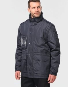 Kariban K6106 Workwear Parka With Detachable Sleeves