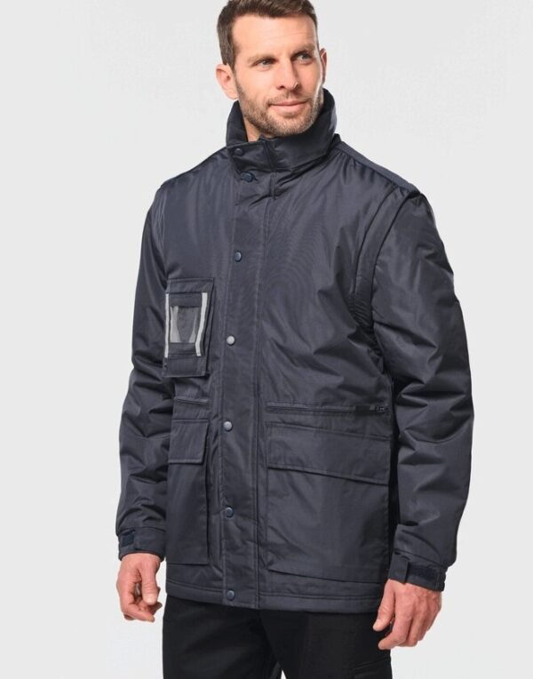 Kariban WORKWEAR PARKA WITH DETACHABLE SLEEVES