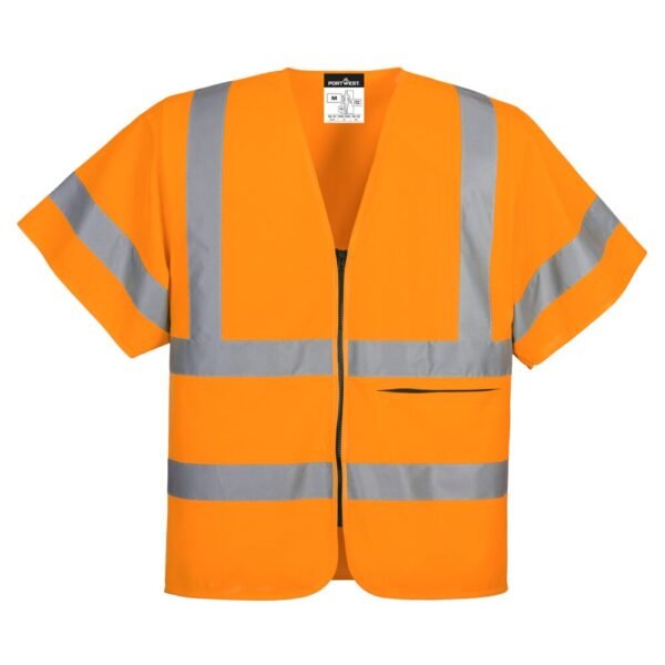 Portwest C372 Hi-Vis Band and Brace Zip Vest S/S