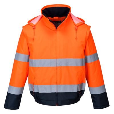 Portwest C464 Hi-Vis 2-in-1 Contrast Essential Lite Bomber Jacket