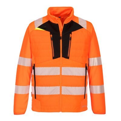 Portwest DX473 DX4 Hi-Vis Hybrid Baffle Jacket