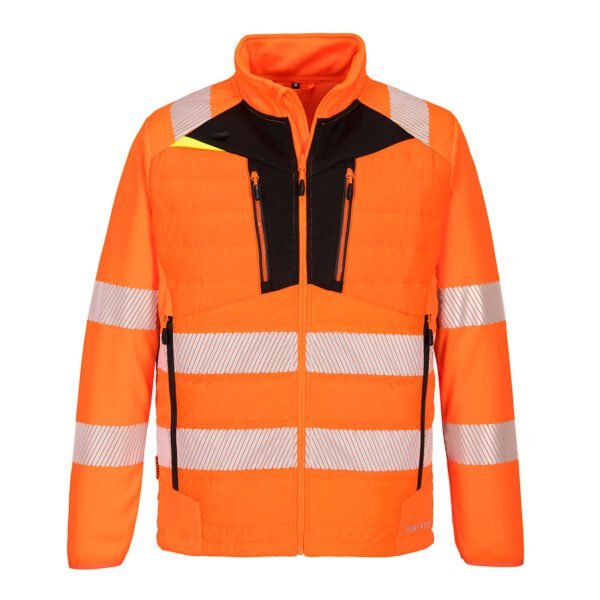 Portwest DX473 DX4 Hi-Vis Hybrid Baffle Jacket