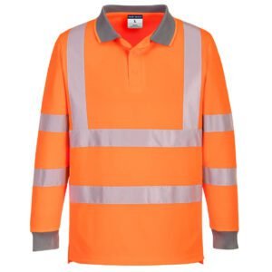 Portwest EC11 Eco Hi-Vis Polo Shirt L/S (6 Pack)