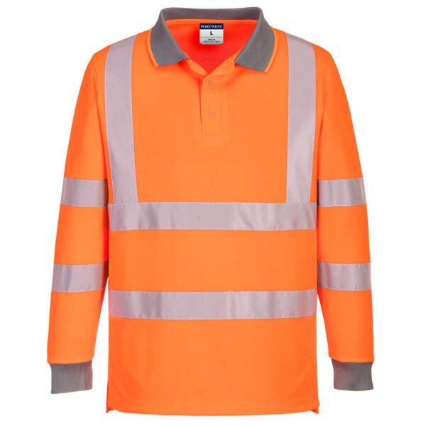 Portwest EC11 Eco Hi-Vis Polo Shirt L/S (6 Pack)