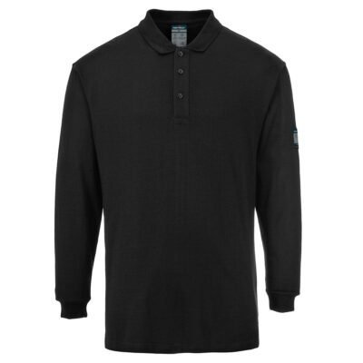 Portwest FR10 Modaflame Knit FR Long Sleeve Polo Shirt