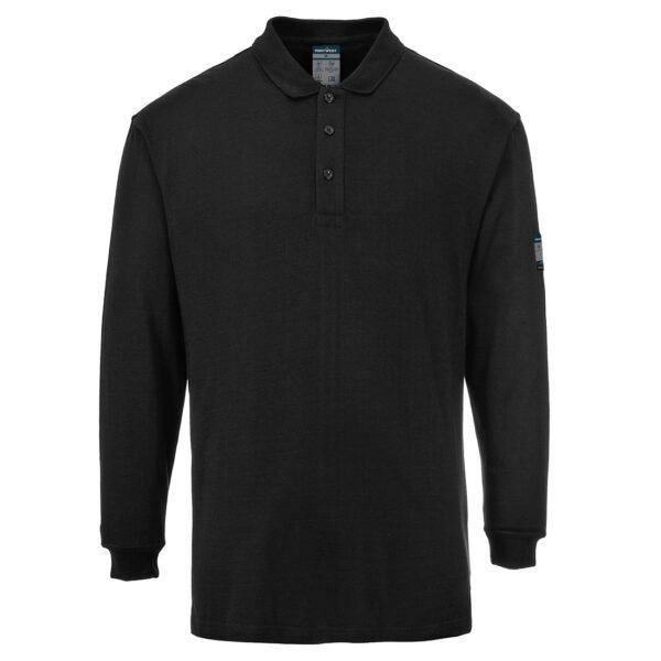 Portwest FR10 Modaflame Knit FR Long Sleeve Polo Shirt