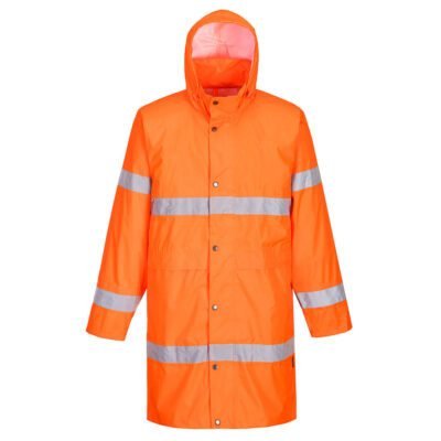 Portwest H442 Hi-Vis Rain Coat 100cm