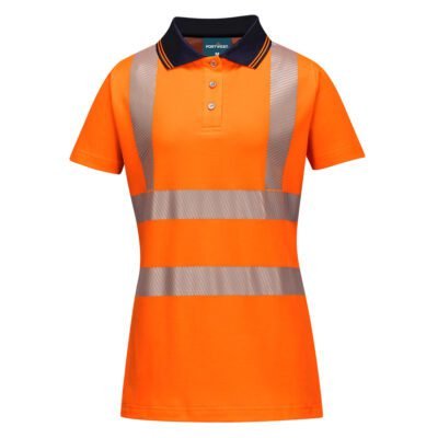 Portwest LW72 Hi-Vis Women's Cotton Comfort Pro Polo Shirt S/S