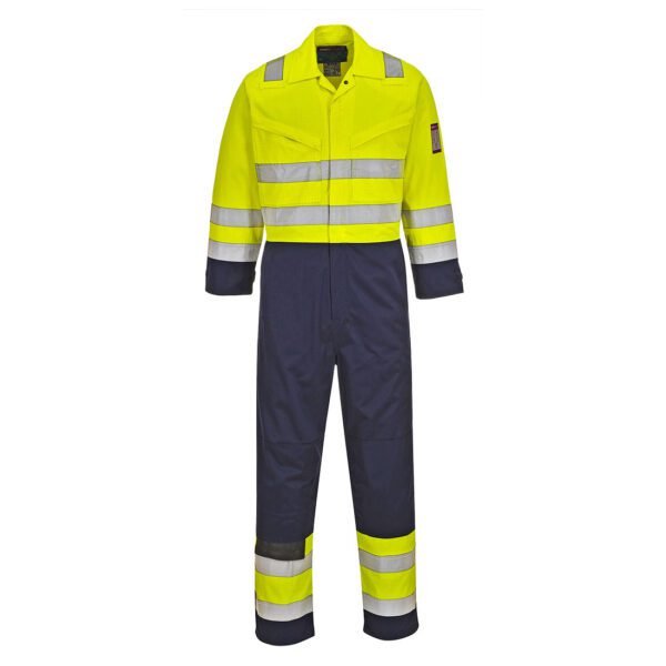 Portwest MV28 Modaflame Work Hi-Vis Multi-Norm Contrast FR Coverall