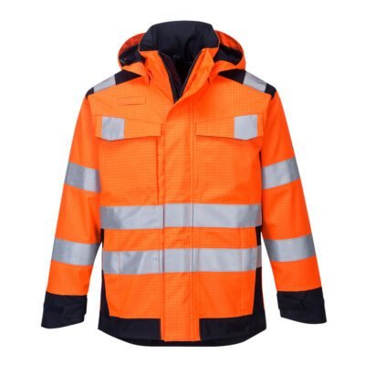Portwest MV70 Modaflame Rain+ Hi-Vis Multi-Norm Contrast FR Jacket